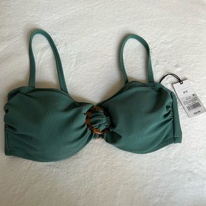 Green Bikini Top (Size 34D)